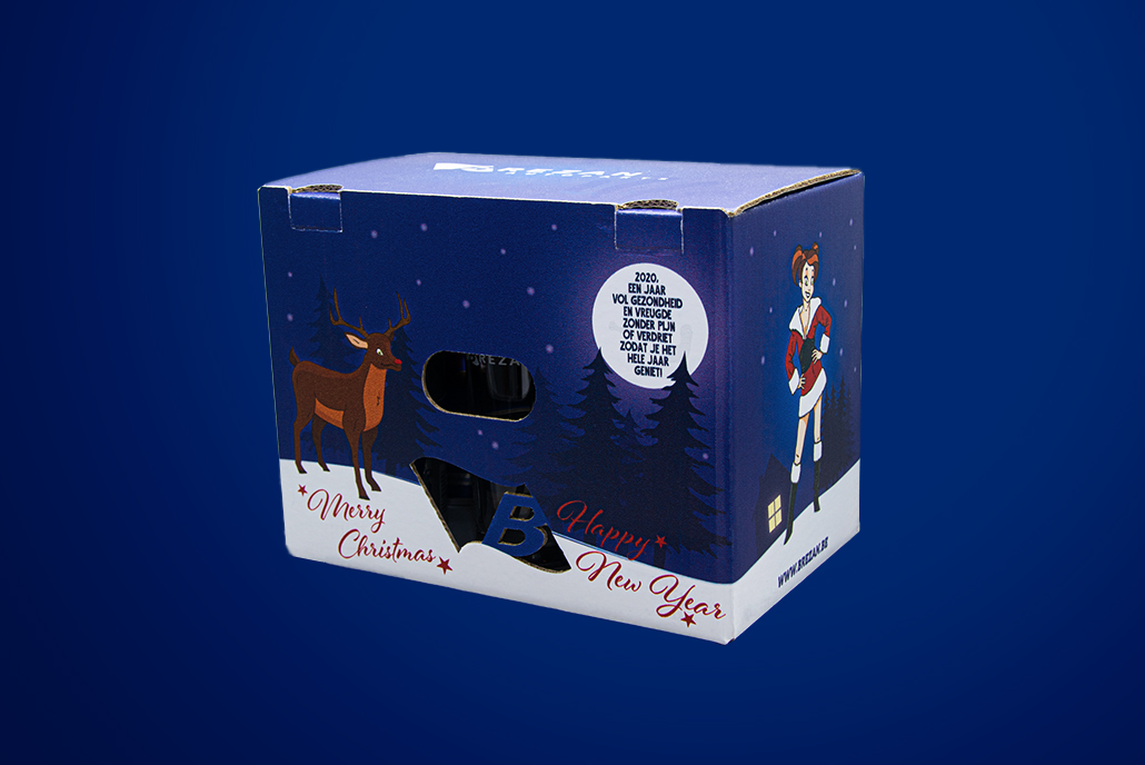 ontwerp verpakking box kerst